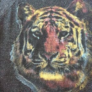 American age tiger head light weight sweater/ sz L